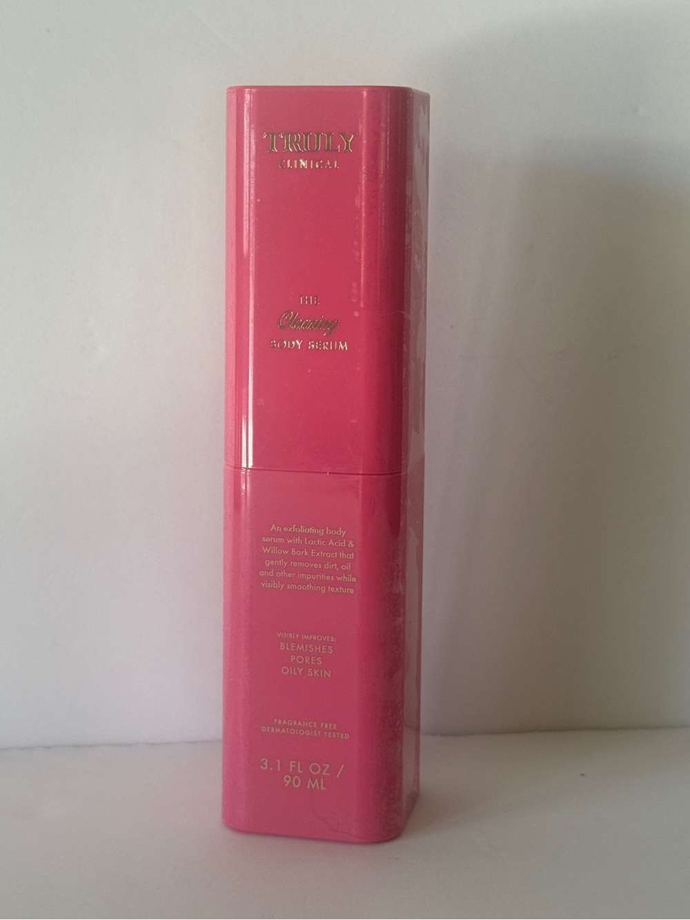 Truly Clinical The Clearing Body Serum Lactic Acid Willow Bark 3.1 oz NEW